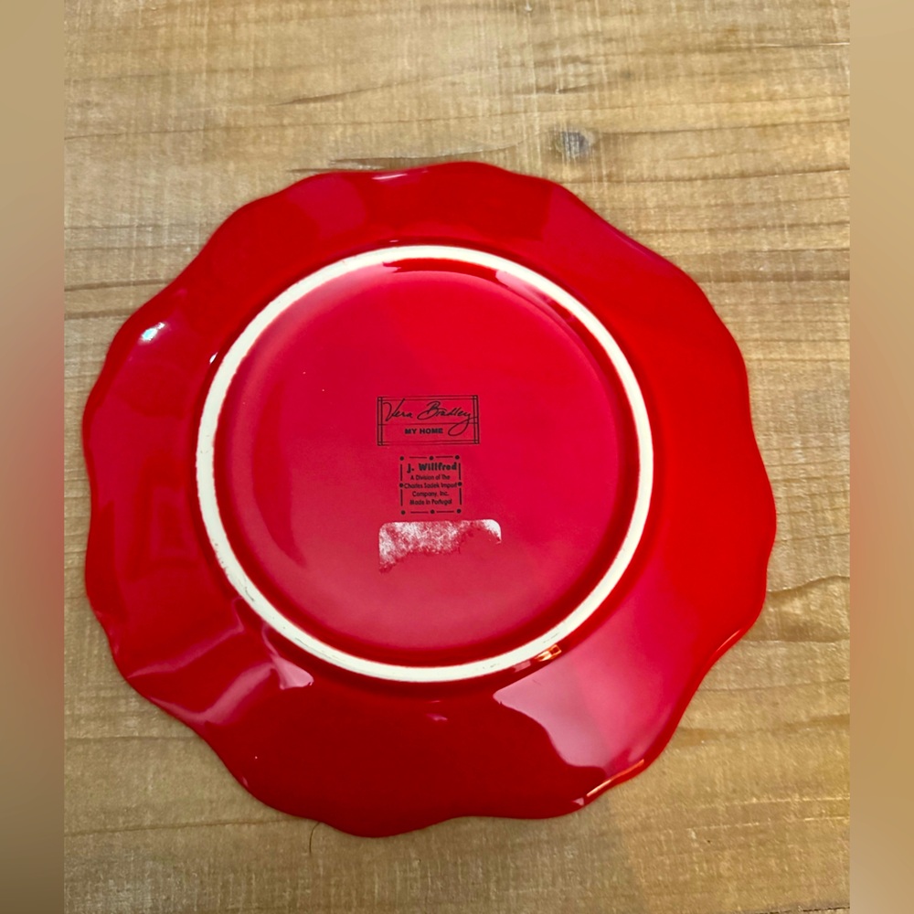 Vera Bradley Red decorative plate - Picture 2 of 4